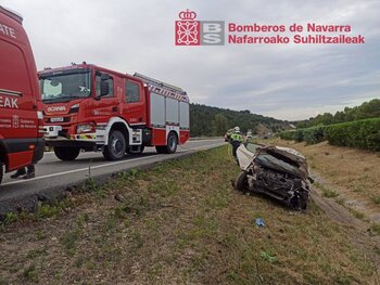 Cuatro traslados hospitalarios tras accidentarse en la AP-15