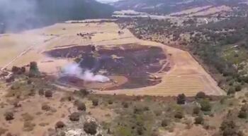 Controlado un incendio de vegetación en Ibiricu de Yerri