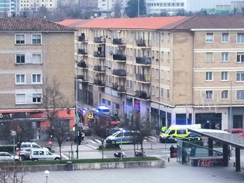 Un incendio afecta a una vivienda en Pamplona